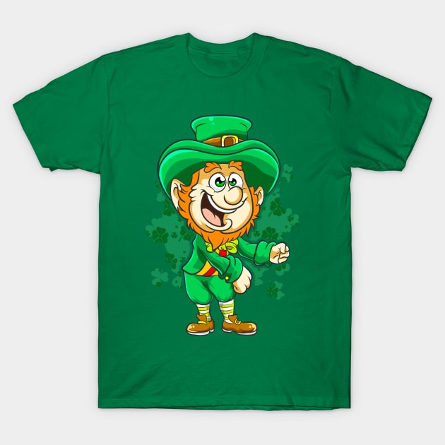 Flossing Leprechaun St Patricks Day T-Shirt by E